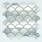 Kabuk Şekli Metal Fırçalanmış Paslanmaz Çelik Mozaik Fayans ASTM 304 305x305mm