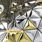 Duvar Dekorasyonu için 3D Koni Üçgen Paslanmaz Çelik Mozaik Karo JIS Gümüş Altın