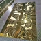 Asansör için Özel Kazınmış Ayna 8K Altın Renkli Paslanmaz Çelik Levha