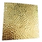 Altın Rengi Kabartmalı Paslanmaz Çelik Levha Petek Desen