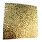 Altın Rengi Kabartmalı Paslanmaz Çelik Levha Petek Desen