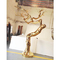 Gövde Şekilli Ayna Cilalı Paslanmaz Çelik Heykel Altın PVD Titanyum ODM