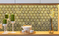 Altıgen Altın Metal Mozaik Tuğla Ev Banyo Duvar Sticker Arka Plan Duvar