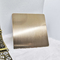 Eğik çizgili Şampanya Altın Rengi Paslanmaz Çelik Levha PVD Kaplama Titanyum