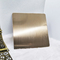 Eğik çizgili Şampanya Altın Rengi Paslanmaz Çelik Levha PVD Kaplama Titanyum