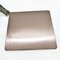 Eğik Saç Çizgisi Bronz Renk Paslanmaz Çelik Sac PVD Kaplama Titanyum