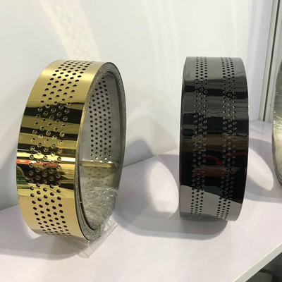 10mm To 620mm 304 Stainless Steel Strip Coil Rose Gold Hairline Brushed For Advertised Words