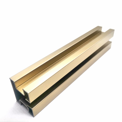 PVD X Shape Stainless Steel Tile Channel Trim Rose Gold Black Silver Brushed Hairline 1.0 0.8mm  For Decor