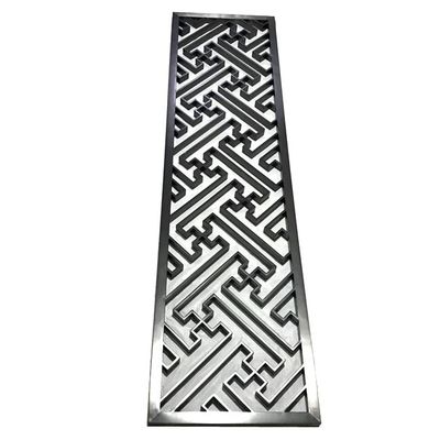 İyi bir fiyat. Siyah Gül Altın Bronz Antik Saç Çizgisi Fırçalanmış Ayna Sanat Desen Paslanmaz Çelik Ekran Bölme Odası Bölücü Panel çevrimiçi