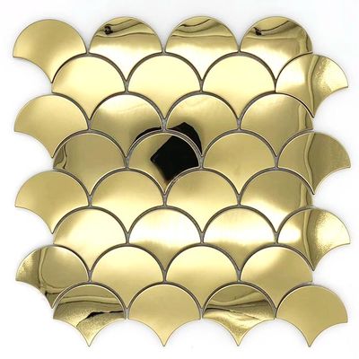 İyi bir fiyat. Modern Ev Tasarımı Paslanmaz Çelik Mozaik Yapışkanlı Mozaik Fayans çevrimiçi