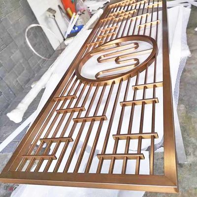 İyi bir fiyat. Siyah Gül Altın Bronz Antik Saç Çizgisi Fırçalanmış Ayna Dikey Paslanmaz Çelik Ekran Bölme Oda Bölücüler Paneli çevrimiçi