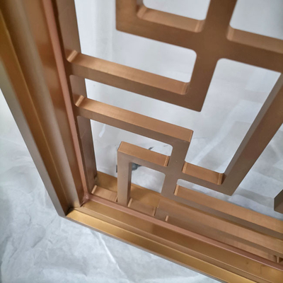 1.2m Rose Gold Alüminyum Oda Bölmesi Oturma Odası İçin Aşınmaya Dayanıklı