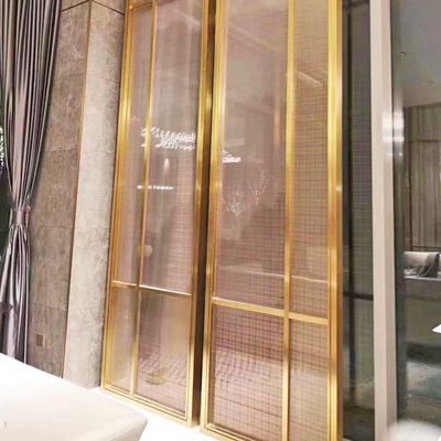 İyi bir fiyat. W450mm H2800mm Kapalı Paslanmaz Çelik Ekran Bölme Dekoratif Metal Paneller Saç Çizgisi çevrimiçi