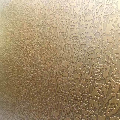 Kapı için Grade 304 Ücretsiz Desen Kazınmış Antik Bakır Paslanmaz Çelik Levha