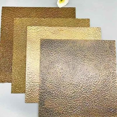 İyi bir fiyat. İç Tasarım için Hammer Pattern Art Color Paslanmaz Çelik Levha çevrimiçi