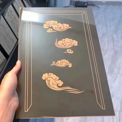 Özel Küçük Örnek Siyah Aşındırma Paslanmaz Çelik Sac