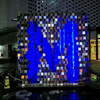 İyi bir fiyat. ASTM GB JIS 304 Büyük Paslanmaz Çelik Soyut Heykel Bahçe Süsleri çevrimiçi