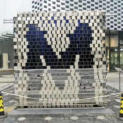 İyi bir fiyat. ODM Splend 304 Dekoratif Tasarımlı Paslanmaz Çelik Heykeller M Harf Şekilli Açık Avlu Sanatı Resimleri Renkli Heykeller çevrimiçi