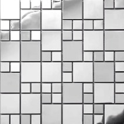 48*48MM  Beautiful Stainless Steel Square Metal Mosaic For Decorating Home Hotel Dinning room