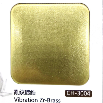 2023 Decorative Stainless Steel Color Sheet With Multiple Colors Vibration Zr-Brass Process For Customized Size