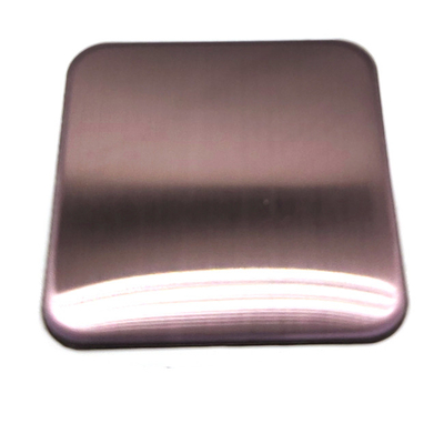0.2mm  Hairline Rose Gold Colored Stainless Steel Sheet For High Class Restaurants  Hotel