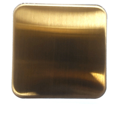316L Brushed Titanium Gold Colored Stainless Steel Sheets