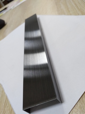 Gold U Shape Stainless Steel Tread Trim Upholster Antique 1.2mm Thickness