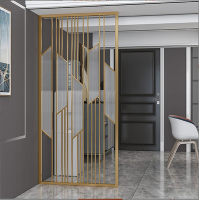 304 Rose Gold Bronze Color Satin Hairline Brushed Stainless Steel Glass Dividers
