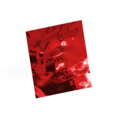 İyi bir fiyat. Renkli Tavan Su Dalgaları Dekoratif Paslanmaz Çelik 304 Metal Duvar Paneli Otel KTV için çevrimiçi