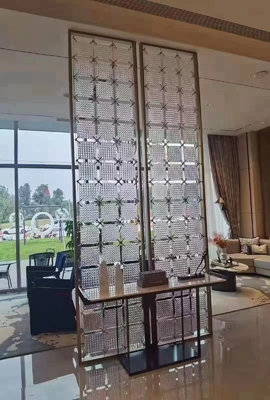 metal stainless steel living room divider screen design 3D manufacture