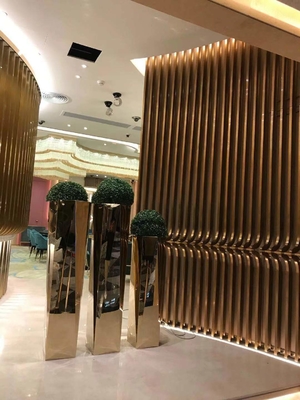 Gold Satin Brushed Colored Stainless Steel Sheet In High End Hotel Decoration