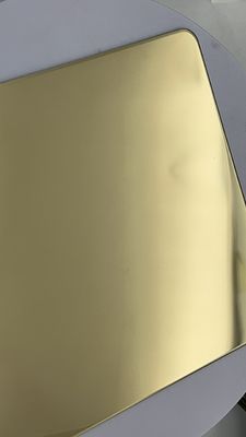 İyi bir fiyat. Metal Dikişsiz Kumaş Paslanmaz çelik renkli PVD Fırın Şampanya 4ft 8ft levha çevrimiçi