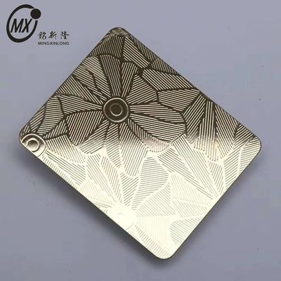 İyi bir fiyat. Özel Renk Otel Villa Yüksek Maliyetli Proje Rengi Çıkartılmış Yüzey Paslanmaz Çelik Plakası çevrimiçi