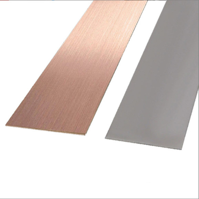 304 Custom Champaign Gold Grey Color WC Decoration Mirror Polished Stainless Steel Trim Arc For Hotel Mall