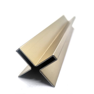 304 Custom Champaign Gold Brushed Stainless Steel Trim Silver Black Color U Channel Tile Trim Strip