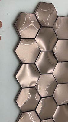 Color Metal Decorative Sheets Brushed Gold Stainless Steel Panel