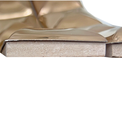High Quality 300*300 3D Bread Titanium Mirror 304 Stainless Steel Decorative Mosaic Tile