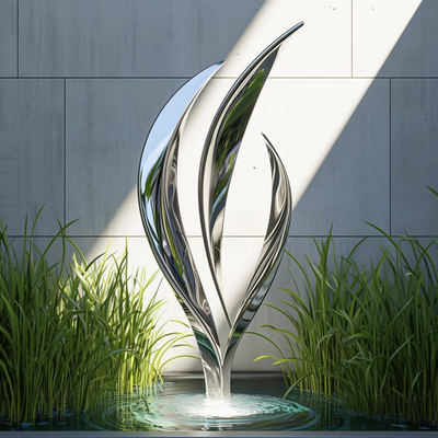 ODM Polishing Outdoor Color Customized Powder Coating 304 Landmark Stainless Steel Sculptures