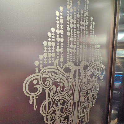 304 High End Different Patterns Stainless Steel Etched Elevator Plate For Hotel