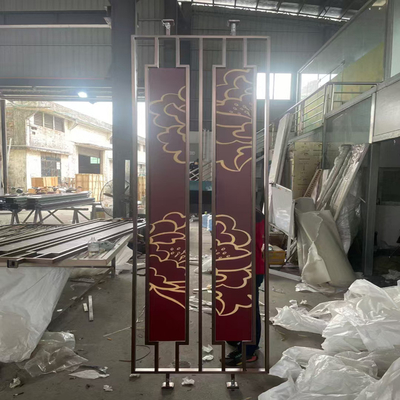 Altın Metal Paslanmaz Çelik Ekran Bölme & Oda Bölücü