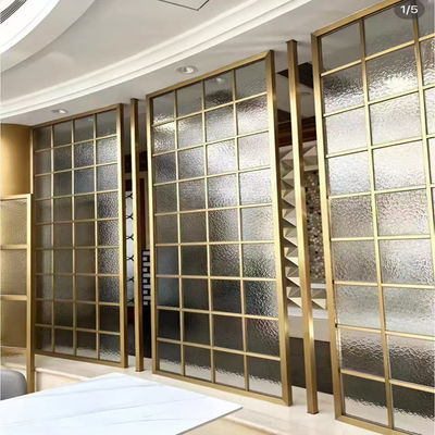 İyi bir fiyat. Foshan MXL Shiny Gold 304 Stainless Steel Screen&Dividers For Dining Room çevrimiçi