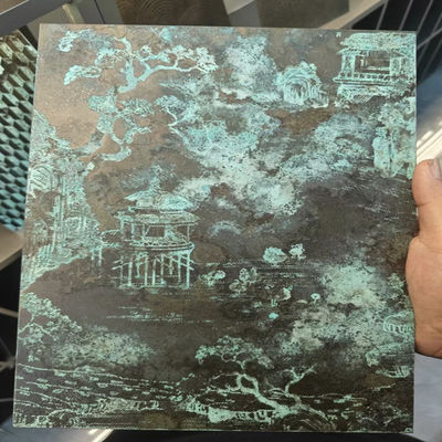 İyi bir fiyat. 4x8 Ft 4x10 Ft Metal Retro Tasarım 304 201 316 L Duvar Dekorasyonu Paslanmaz Çelik Yaprak çevrimiçi