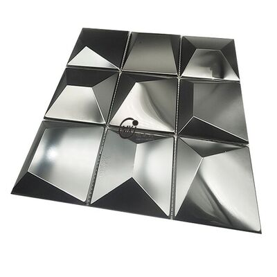 İyi bir fiyat. 3D Stereoskopik Ayna Duvar Bar Restoran Otel Oturma Odası Dekorasyonu metal Mozaik çevrimiçi