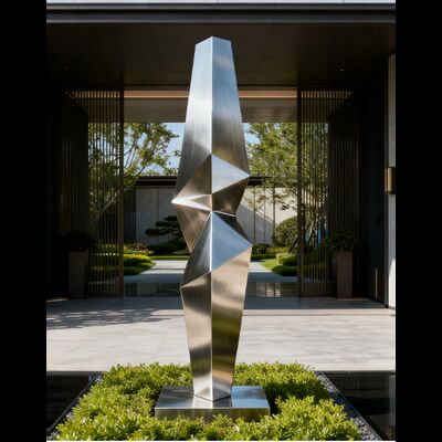 Korozyon Önleyici Dış Mekan 316L Paslanmaz Çelik Heykel Üreticileri Çin