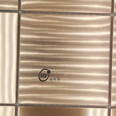 İyi bir fiyat. Mat Siyah Paslanmaz Çelik Mozaik Fayans Yanmaz Ticari Proje Duvar Paneli Fabrika Doğrudan Tedarik çevrimiçi