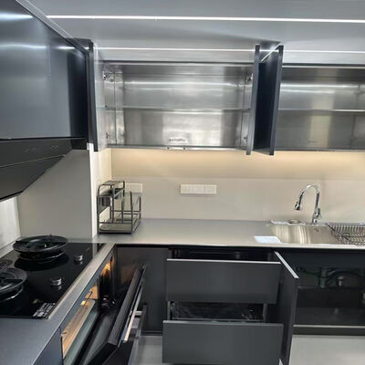 İyi bir fiyat. Dış mekan için paslanmaz çelik mutfak dolapları özelleştirilebilir boyutlar modern stil lavabo çekmece kaydırma ve depolama aksesuarları ile çevrimiçi