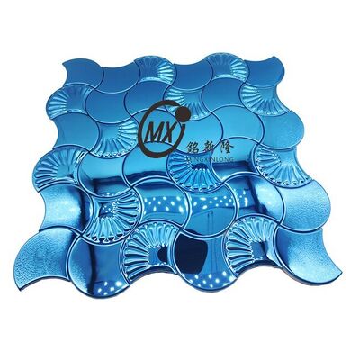 İç Duvar Dekorasyonu için Modern Fırçalanmış Paslanmaz Çelik Mozaik Levhalar