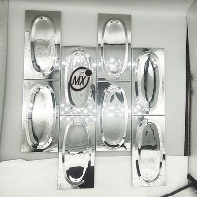 İyi bir fiyat. Mobilya içi ve aksan dekorasyonu Paslanmaz çelik mozaik şeritleri çevrimiçi