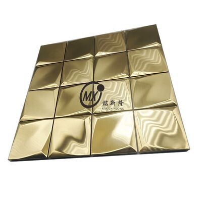 İyi bir fiyat. Barcode Pattern Stainless Steel Mosaic for Modern Retail Shop Decoration çevrimiçi