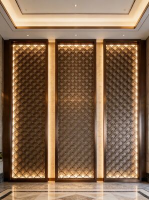 İyi bir fiyat. Chinese Zen Style Stainless Steel Meditation Space Divider çevrimiçi